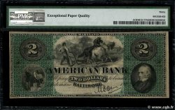 2 Dollars UNITED STATES OF AMERICA Baltimore 1850  VF