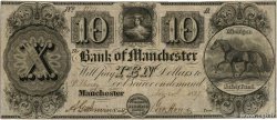10 Dollars Annulé UNITED STATES OF AMERICA Manchester 1837  F+