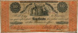 10 Cents UNITED STATES OF AMERICA Newark 1862  VG