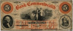 5 Dollars UNITED STATES OF AMERICA Richmond 1858  F