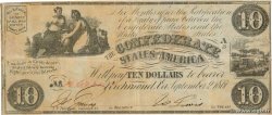 10 Dollars ESTADOS CONFEDERADOS DE AMÉRICA  1861 P.27a MBC