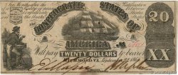 20 Dollars KONFÖDERIERTE STAATEN VON AMERIKA  1861 P.31a SS