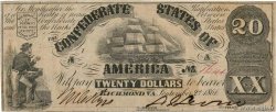 20 Dollars KONFÖDERIERTE STAATEN VON AMERIKA  1861 P.31a SS