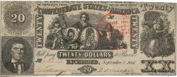 20 Dollars Annulé 美利堅聯盟國  1861 P.33 VF