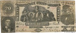 20 Dollars KONFÖDERIERTE STAATEN VON AMERIKA  1861 P.33 SS