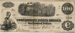 100 Dollars CONFEDERATE STATES OF AMERICA  1862 P.44 VF