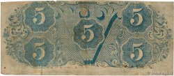 5 Dollars Гражданская война в США  1863 P.59b F+