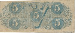 5 Dollars Annulé 美利堅聯盟國  1863 P.59b F