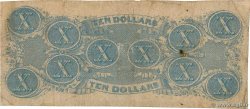 10 Dollars ESTADOS CONFEDERADOS DE AMÉRICA  1863 P.60a MBC