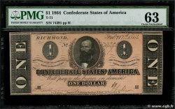 1 Dollar 美利堅聯盟國  1864 P.65b UNC-