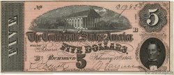 5 Dollars KONFÖDERIERTE STAATEN VON AMERIKA  1864 P.67 VZ