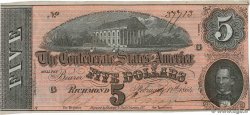 5 Dollars ESTADOS CONFEDERADOS DE AMÉRICA  1864 P.67