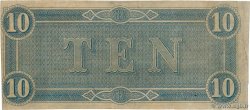 10 Dollars ESTADOS CONFEDERADOS DE AMÉRICA  1864 P.68 MBC+