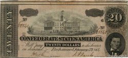 20 Dollars 美利堅聯盟國  1864 P.69 VF-