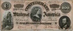 100 Dollars CONFEDERATE STATES OF AMERICA  1864 P.72 XF-