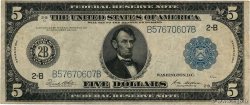 5 Dollars UNITED STATES OF AMERICA New York 1914 P.359b F+