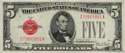 5 Dollars UNITED STATES OF AMERICA  1928 P.379f VF
