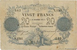 20 Francs type 1871  FRANCE  1872 F.A46.03