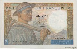 10 Francs MINEUR  FRANCE  1949 F.08.20