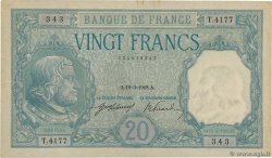 20 Francs BAYARD  FRANCE  1918 F.11.03