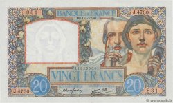 20 Francs TRAVAIL ET SCIENCE FRANCE  1941 F.12.16