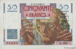 50 Francs LE VERRIER  FRANCE  1949 F.20.11