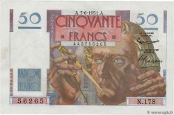 50 Francs LE VERRIER  FRANCE  1951 F.20.18
