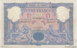 100 Francs BLEU ET ROSE  FRANCE  1907 F.21.22