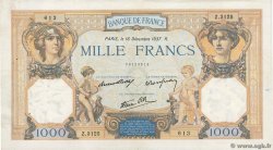 1000 Francs CÉRÈS ET MERCURE type modifié FRANCE  1937 F.38.07 TTB