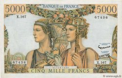 5000 Francs TERRE ET MER FRANCIA  1957 F.48.15 SPL