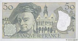 50 Francs QUENTIN DE LA TOUR Petit numéro FRANCE  1990 F.67.16A59 SPL+