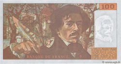 100 Francs DELACROIX imprimé en continu FRANKREICH  1991 F.69bis.04a fST+