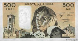500 Francs PASCAL Numéro spécial FRANCE  1989 F.71.41 SPL