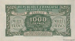 1000 Francs MARIANNE THOMAS DE LA RUE FRANCE  1945 VF.13.02 UNC-