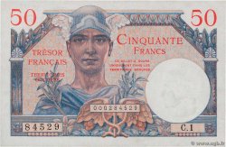 50 Francs TRÉSOR FRANÇAIS FRANCIA  1947 VF.31.01 SC