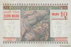 10 Mark SARRE FRANKREICH  1947 VF.47.01 SS