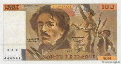 100 Francs DELACROIX modifié Faux FRANCIA  1982 F.69.06x q.FDC