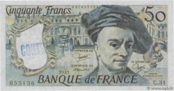 50 Francs QUENTIN DE LA TOUR Faux FRANCE  1976 F.67.09x UNC