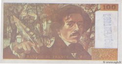 100 Francs DELACROIX imprimé en continu Faux FRANCIA  1990 F.69bis.01ax SC+