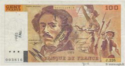 100 Francs DELACROIX imprimé en continu Faux FRANCE  1993 F.69bis.08x TB