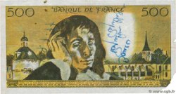 500 Francs PASCAL Faux FRANKREICH  1973 F.71.10x SGE
