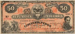 50 Pesos COLOMBIA  1900 P.279 q.FDC