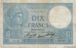 10 Francs MINERVE FRANCIA  1937 F.06.18