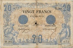 20 Francs NOIR FRANKREICH  1875 F.09.02 GE