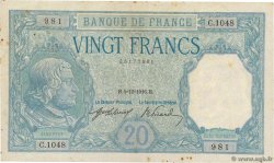 20 Francs BAYARD FRANCE  1916 F.11.01 pr.TTB