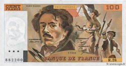 100 Francs DELACROIX modifié Numéro spécial FRANCE  1980 F.69.04a TTB