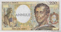 200 Francs MONTESQUIEU Épreuve FRANCE  1981 F.70.00Ec
