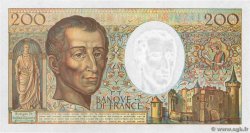 200 Francs MONTESQUIEU FRANCE  1990 F.70.10b pr.NEUF