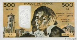 500 Francs PASCAL FRANCE  1968 F.71.01