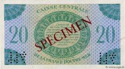 20 Francs Spécimen AFRIQUE ÉQUATORIALE FRANÇAISE  1944 P.17as pr.SPL